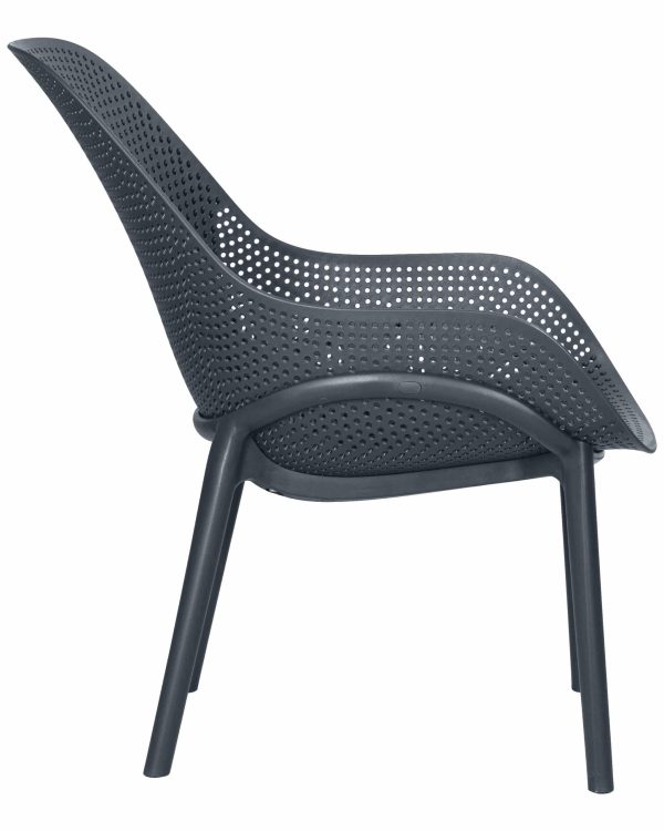 Набор 4 шт Кресло DOBRIN LONZO, антрацит (GR-12) с УФ-защитой — изображение 4