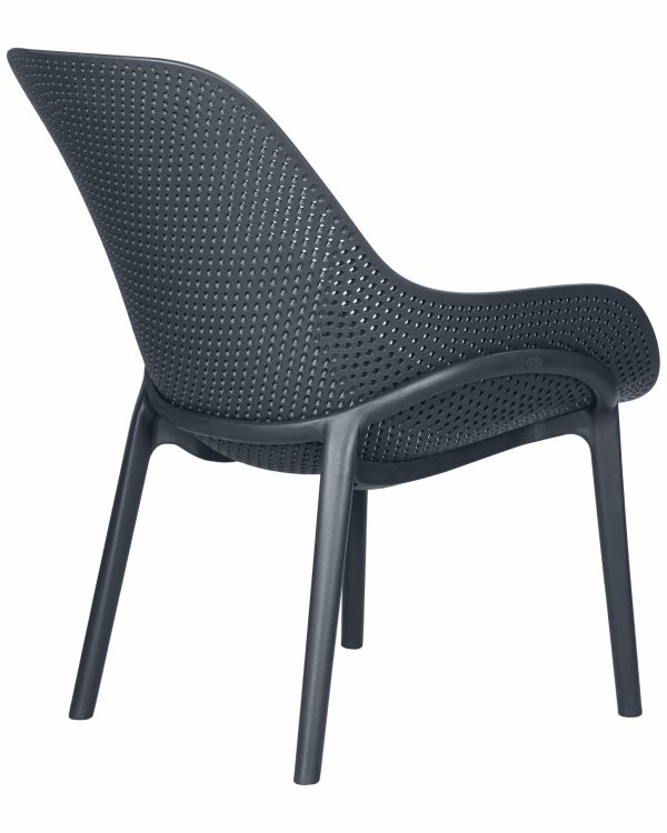 Набор 4 шт Кресло DOBRIN LONZO, антрацит (GR-12) с УФ-защитой — изображение 5