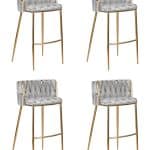 Набор 4 шт Стул барный DOBRIN EMMA GOLD