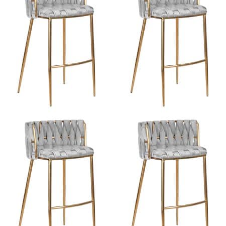 Набор 4 шт Стул барный DOBRIN EMMA GOLD