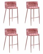 Набор 4 шт Стул барный DOBRIN EMMA ROSE GOLD