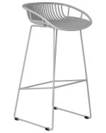 Набор 4 шт Стул барный DOBRIN FRANK, светло-серый — изображение 3