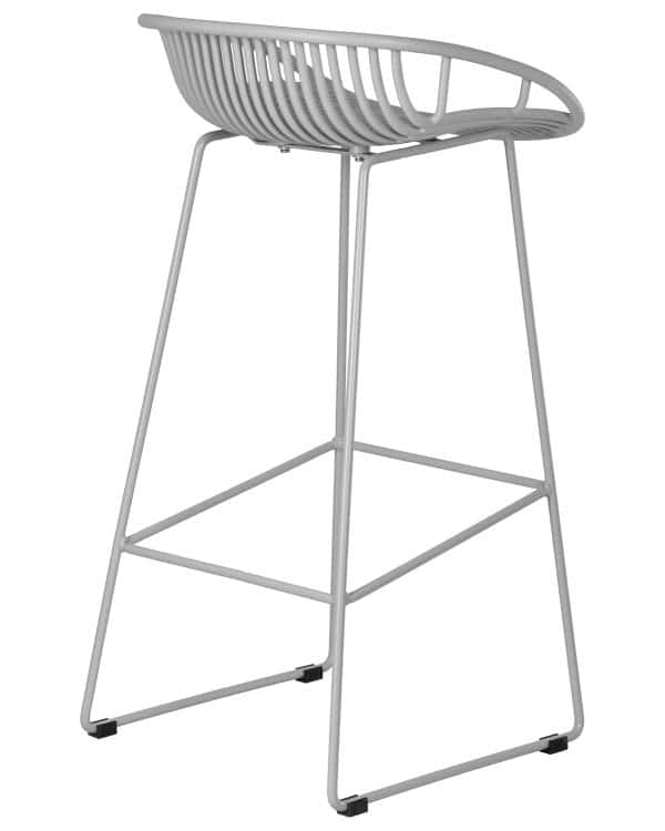 Набор 4 шт Стул барный DOBRIN FRANK, светло-серый — изображение 5