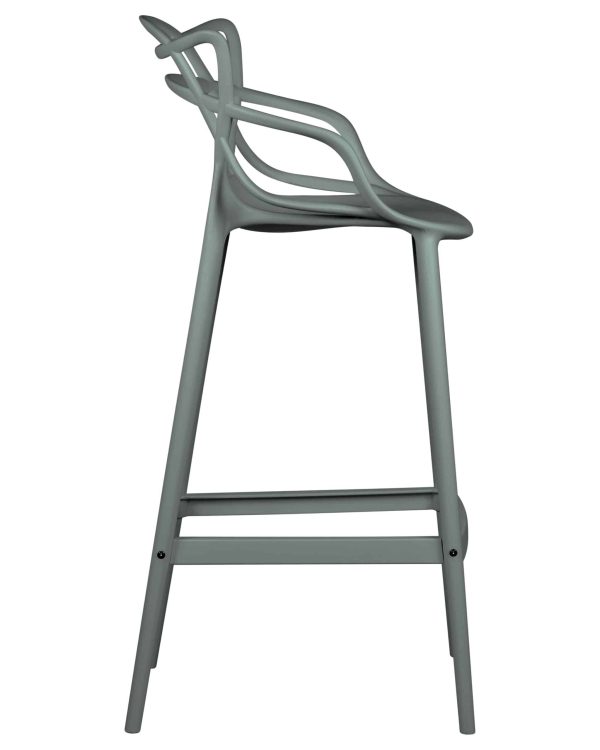 Набор 4 шт Стул барный DOBRIN MASTERS BAR, тёмно-серый (GR-04) — изображение 4
