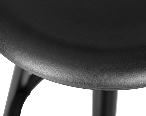 Набор 4 шт Стул барный DOBRIN ROYCE BLACK, чёрный (B-03) — изображение 5