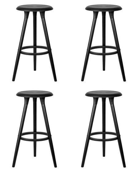 Набор 4 шт Стул барный DOBRIN ROYCE BLACK