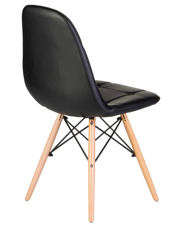 Набор 4 шт Стул обеденный DOBRIN BENNET, ножки светлый бук, чёрный — изображение 5