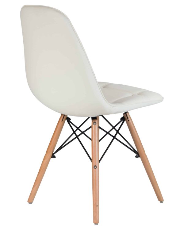 Набор 4 шт Стул обеденный DOBRIN BENNET, ножки светлый бук, кремовый — изображение 5