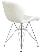 Набор 4 шт Стул обеденный DOBRIN BUTTERFLY CHROME, ножки хром, цвет белый — изображение 5