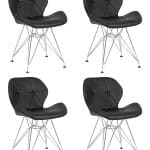 Набор 4 шт Стул обеденный DOBRIN BUTTERFLY CHROME