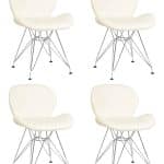 Набор 4 шт Стул обеденный DOBRIN BUTTERFLY CHROME