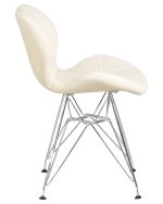 Набор 4 шт Стул обеденный DOBRIN BUTTERFLY CHROME, ножки хром, цвет кремовый — изображение 4