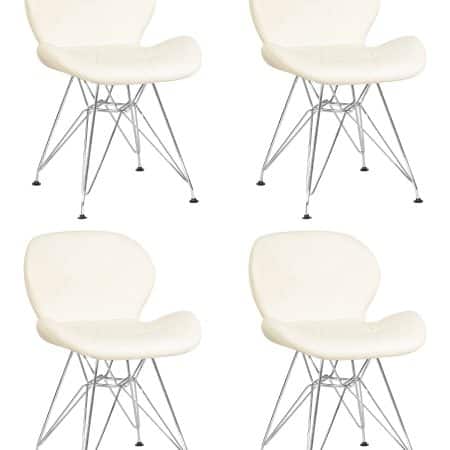 Набор 4 шт Стул обеденный DOBRIN BUTTERFLY CHROME