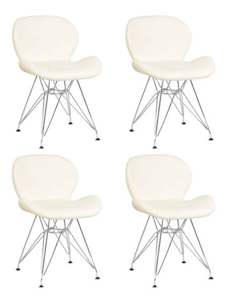 Набор 4 шт Стул обеденный DOBRIN BUTTERFLY CHROME