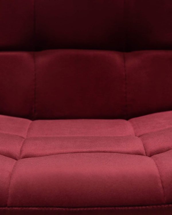 Набор 4 шт Стул обеденный DOBRIN CHILLY, Бордовый Holland 47, основание черное — изображение 4