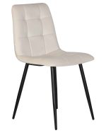 Набор 4 шт Стул обеденный DOBRIN CHILLY, Кремовый Holland 05, основание черное — изображение 4