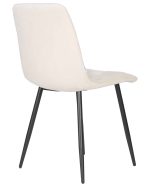 Набор 4 шт Стул обеденный DOBRIN CHILLY ROMBO, Бежевый Simple 44, основание черный — изображение 5