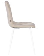 Набор 4 шт Стул обеденный DOBRIN CHILLY ROMBO, Капучино Simple 05, основание белый — изображение 4