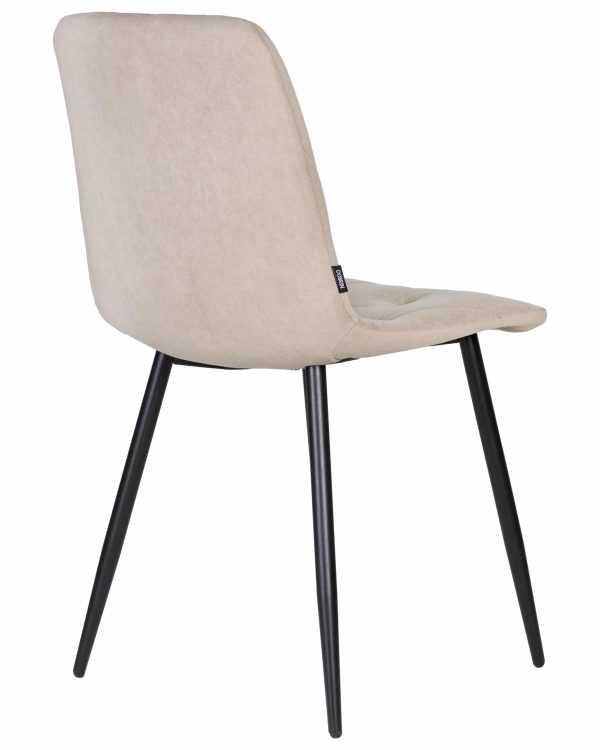 Набор 4 шт Стул обеденный DOBRIN CHILLY ROMBO, Капучино Simple 05, основание черное — изображение 5