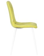 Набор 4 шт Стул обеденный DOBRIN CHILLY ROMBO, Лайм Simple 14, основание белый — изображение 4