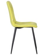 Набор 4 шт Стул обеденный DOBRIN CHILLY ROMBO, Лайм Simple 14, основание черное — изображение 4