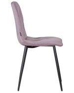 Набор 4 шт Стул обеденный DOBRIN CHILLY ROMBO, Лавандовый Simple 48, основание черное — изображение 4