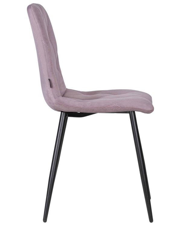 Набор 4 шт Стул обеденный DOBRIN CHILLY ROMBO, Лавандовый Simple 48, основание черное — изображение 4