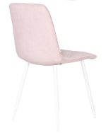 Набор 4 шт Стул обеденный DOBRIN CHILLY ROMBO, Розовый Simple 03, основание белый — изображение 5