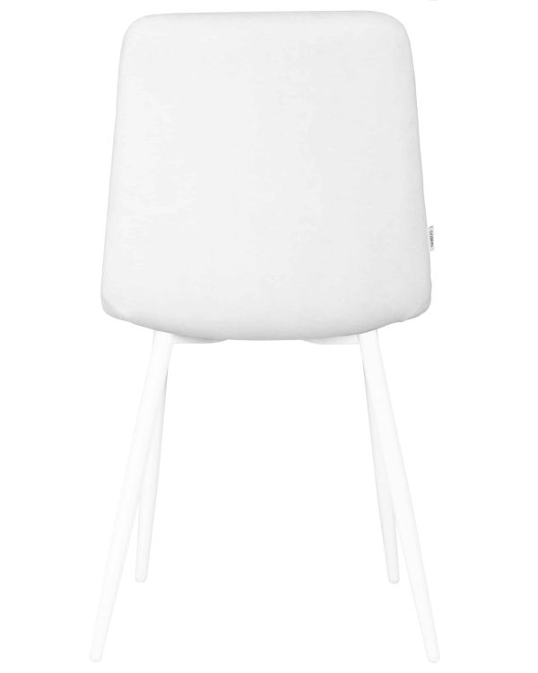 Набор 4 шт Стул обеденный DOBRIN CHILLY ROMBO, Светло-серый Simple 29, основание белое — изображение 5