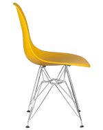 Набор 4 шт Стул обеденный DOBRIN DSR, ножки хром, цвет горчичный (Y-03) — изображение 4