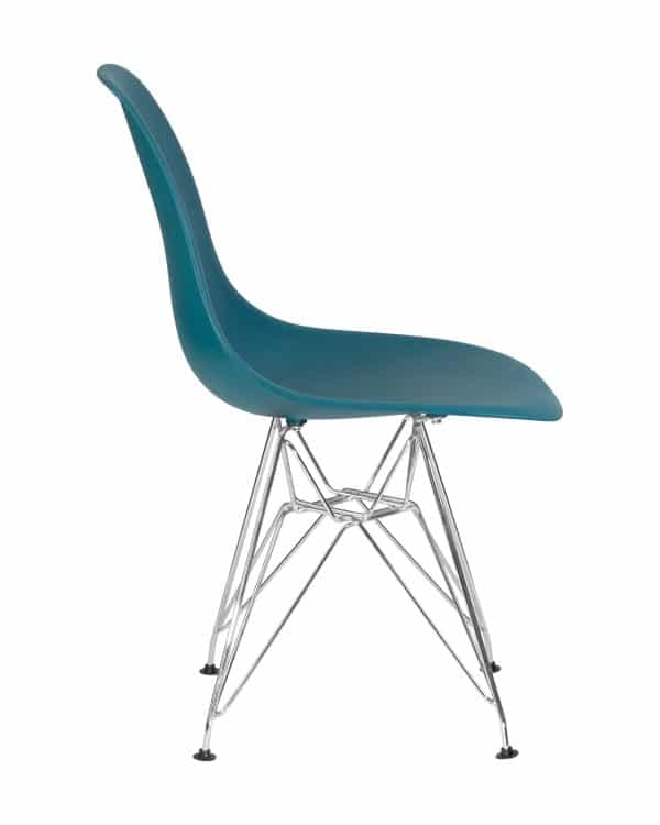 Набор 4 шт Стул обеденный DOBRIN DSR, ножки хром, цвет морской волны (G-05) — изображение 4