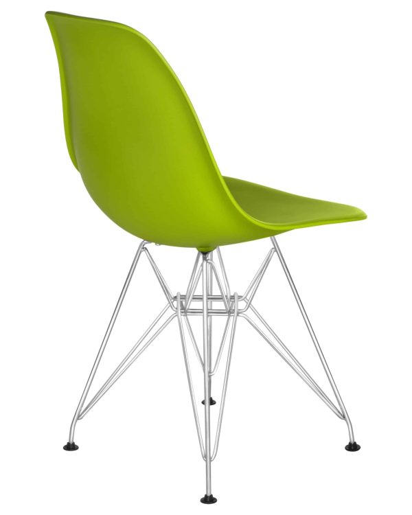 Набор 4 шт Стул обеденный DOBRIN DSR, ножки хром, цвет салатовый (G-08) — изображение 5