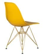 Набор 4 шт Стул обеденный DOBRIN DSR, ножки золотые, цвет горчичный (Y-03) — изображение 5