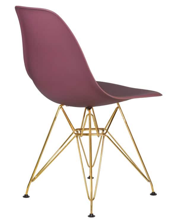 Набор 4 шт Стул обеденный DOBRIN DSR, ножки золотые, цвет пыльная роза (NX-P-11) — изображение 5