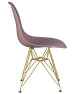 Набор 4 шт Стул обеденный DOBRIN DSR, ножки золотые, цвет сиреневый (P-04) — изображение 4