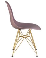 Набор 4 шт Стул обеденный DOBRIN DSR, ножки золотые, цвет сиреневый (P-04) — изображение 4