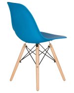 Набор 4 шт Стул обеденный DOBRIN DSW, ножки светлый бук, цвет голубой (BE-02) — изображение 5