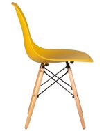 Набор 4 шт Стул обеденный DOBRIN DSW, ножки светлый бук, цвет горчичный (Y-03) — изображение 4