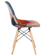 Набор 4 шт Стул обеденный DOBRIN DSW, ножки светлый бук, цвет мозаика — изображение 4