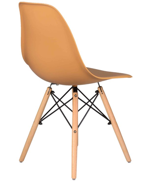 Набор 4 шт Стул обеденный DOBRIN DSW, ножки светлый бук, цвет персиковый (NX-Y-06) — изображение 5