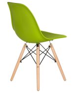 Набор 4 шт Стул обеденный DOBRIN DSW, ножки светлый бук, цвет салатовый (G-08) — изображение 5