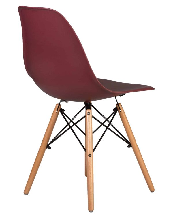 Набор 4 шт Стул обеденный DOBRIN DSW, ножки светлый бук, цвет сливовый (R-13) — изображение 5