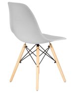 Набор 4 шт Стул обеденный DOBRIN DSW, ножки светлый бук, цвет светло-серый (GR-01) — изображение 5