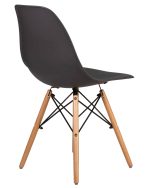 Набор 4 шт Стул обеденный DOBRIN DSW, ножки светлый бук, цвет тёмно-серый (GR-04) — изображение 5