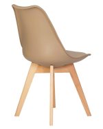 Набор 4 шт Стул обеденный DOBRIN JERRY SOFT, ножки светлый бук, цвет сиденья бежевый (GR-03) — изображение 5