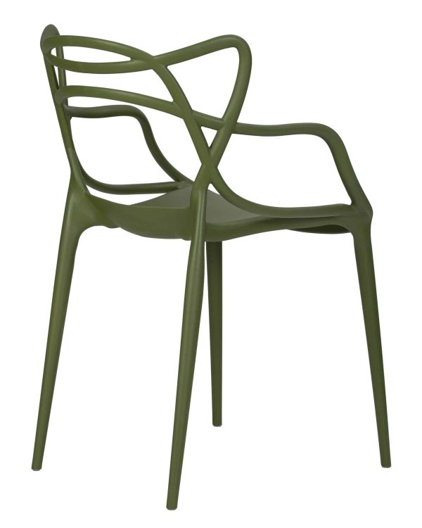 Набор 4 шт Стул обеденный DOBRIN MASTERS, зеленый хаки (G-17) — изображение 4
