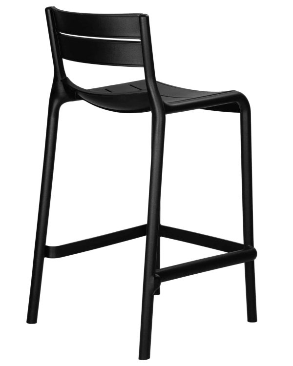 Набор 4 шт Стул полубарный DOBRIN NESSA, черный (B-03) — изображение 5