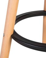 Набор 4 шт Табурет барный DOBRIN ROYCE, ножки светлый бук, цвет чёрный (B-03) — изображение 4