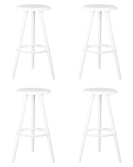 Набор 4 шт Табурет барный DOBRIN ROYCE WHITE