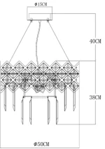 Подвесная люстра Arte Lamp WEZEN A1006SP-8CC — изображение 5